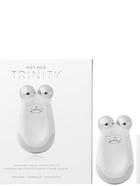NuFace Trinity Microcurrent Facial Toning Device - White & Silver
